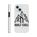 Nordstoke Built Cold Phone Case — Norse mountain design, front view