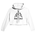 Nordstoke Built Cold cropped hoodie, Norse mountain print detail