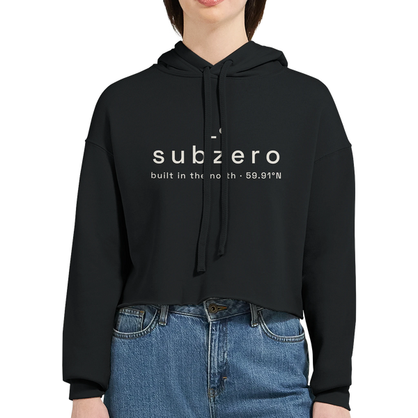 Nordstoke Women's Cropped Hoodie — print detail