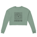 Nordstoke Altitude cropped sweatshirt, topographic summit print detail