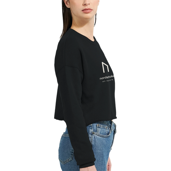 Nordstoke Women's Cropped Sweatshirt — print detail