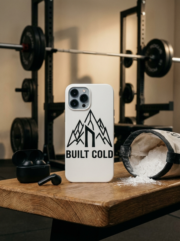 Nordstoke Built Cold tough phone case with Norse mountain design