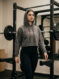 Nordstoke Women's Cropped Hoodie — full-length gym